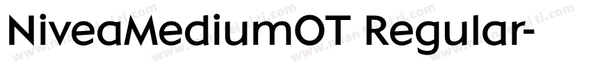 NiveaMediumOT Regular字体转换